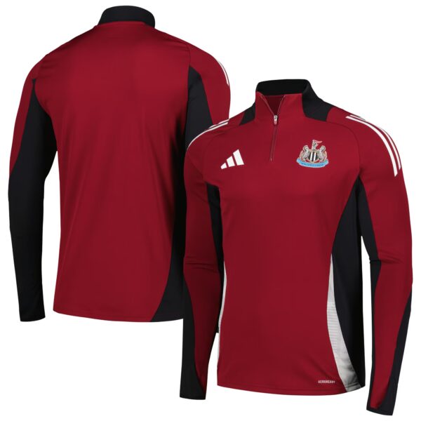 Newcastle United 2024/25 Aeroready Raglan Quarter-Zip Training Top - Burgundy