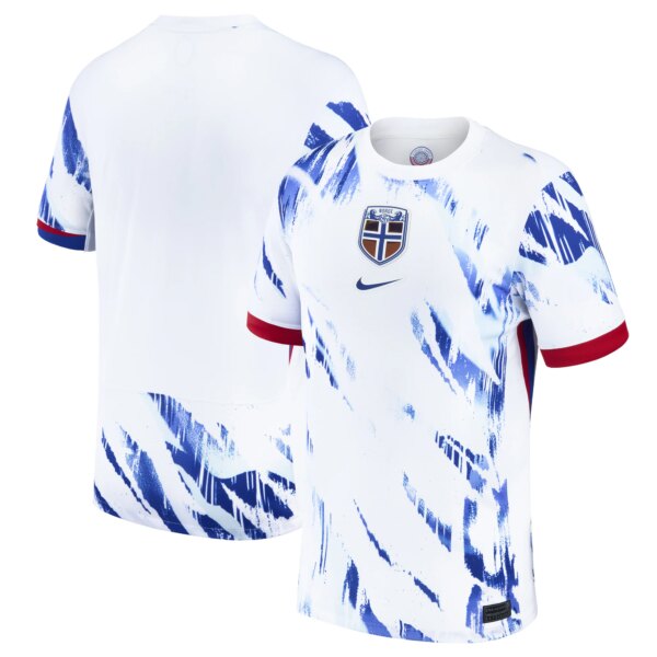 Norway National Team 2024 Away Fan Version Blank Jersey - White