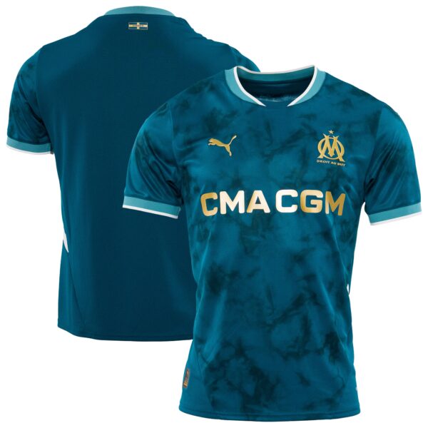 Olympique Marseille 2024/25 Away Fan Version Jersey - Blue