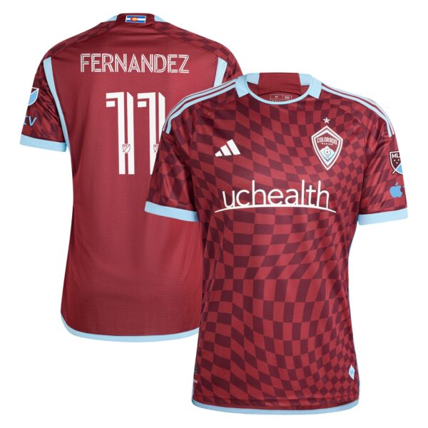 Omir Fernandez Colorado Rapids 2024 One Flag Kit Authentic Player Jersey - Burgundy