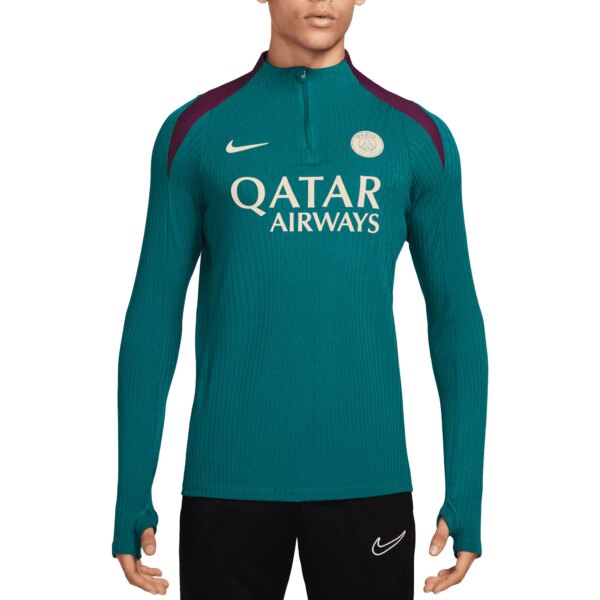 Paris Saint-Germain 2024/25 Advance Strike Drill Performance Quarter-Zip Top - Teal