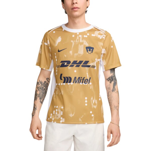 Pumas 2024/25 Academy Pro Pre-Match Top - Gold