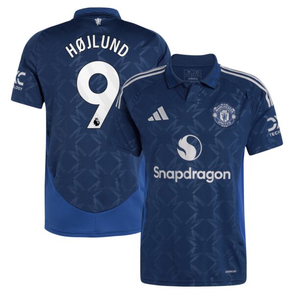 Rasmus Højlund Manchester United 2024/25 Away Fan Version Player Jersey - Navy