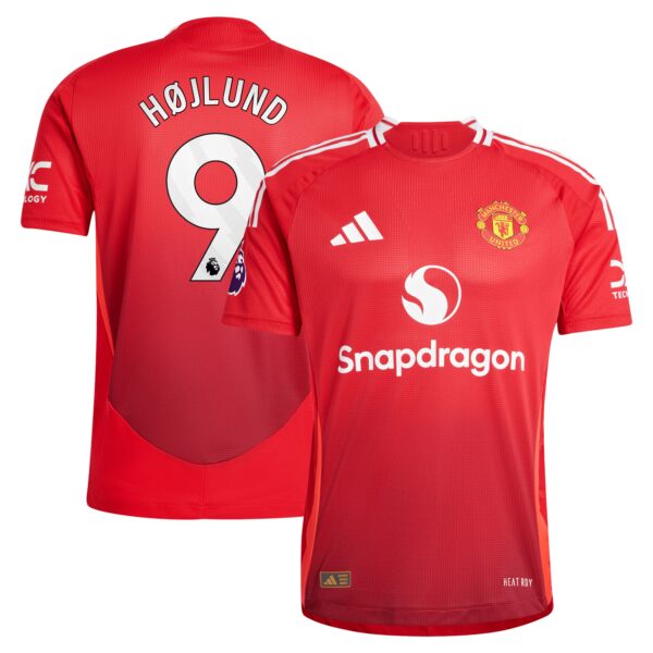 Rasmus Højlund Manchester United 2024/25 Home Authentic Player Jersey - Red