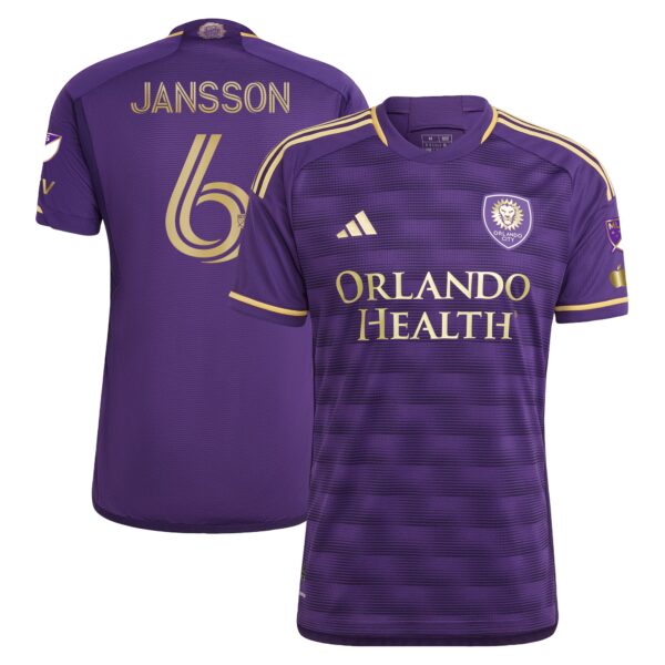 Robin Jansson Orlando City SC 2024 The Wall Kit Authentic Player Jersey - Purple