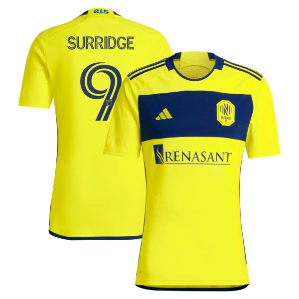 Sam Surridge Nashville SC 2024 The 615 Kit Fan Version Player Jersey - Yellow