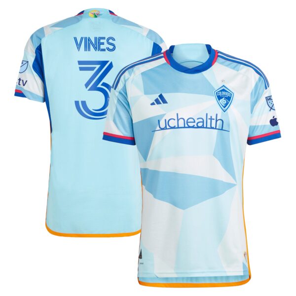 Sam Vines Colorado Rapids 2024 New Day Kit Authentic Player Jersey - Light Blue