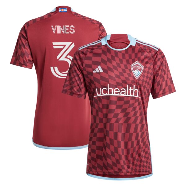 Sam Vines Colorado Rapids 2024 One Flag Kit Fan Version Player Jersey - Burgundy