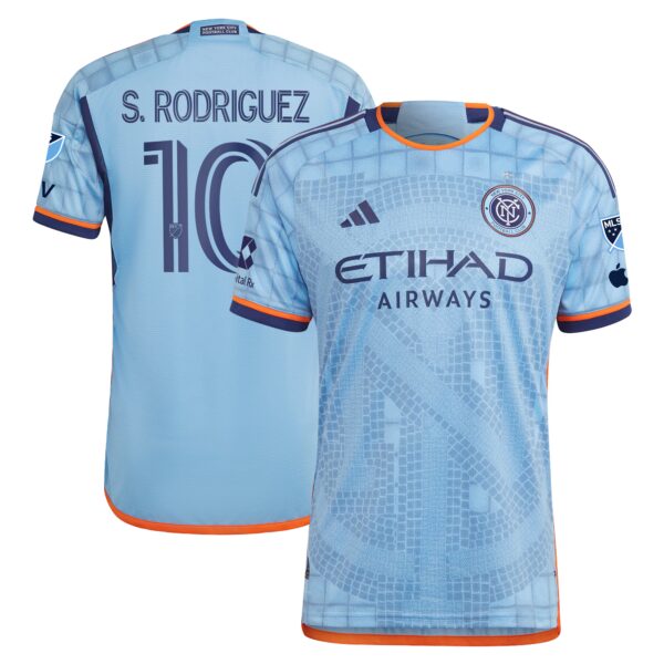 Santiago Rodríguez New York City FC 2024 The Interboro Kit Authentic Player Jersey - Sky Blue