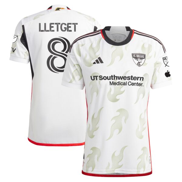 Sebastian Lletget FC Dallas 2024 Burn Baby Burn Authentic Player Jersey - White