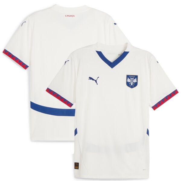 Serbia National Team 2024 Away Fan Version Jersey - White