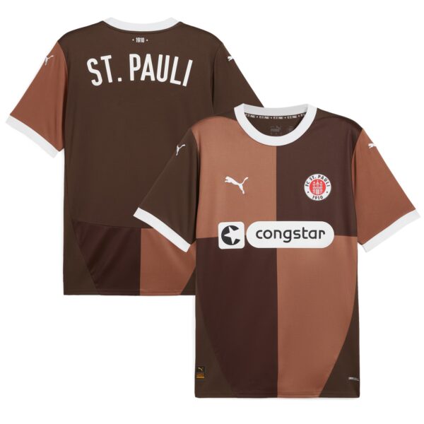 St. Pauli 2024/25 Home Fan Version Jersey - Brown