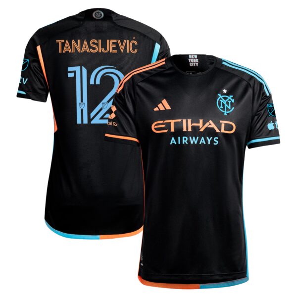 Strahinja Tanasijevic New York City FC 2024 24/7 Kit Authentic Player Jersey - Black