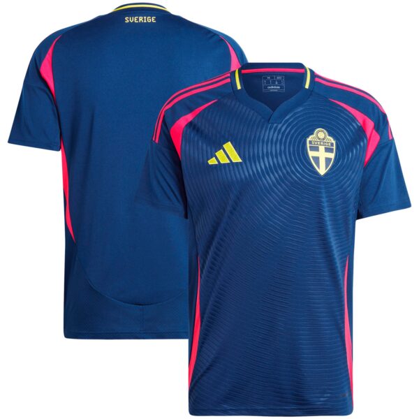 Sweden National Team 2024 Away Fan Version Jersey - Navy