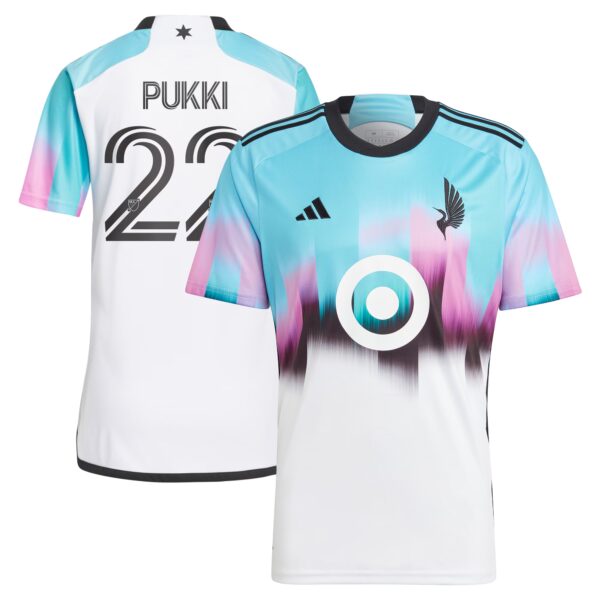 Teemu Pukki Minnesota United FC 2024 The Northern Lights Kit Fan Version Player Jersey - White