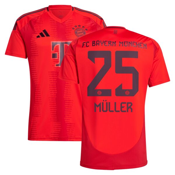 Thomas Müller Bayern Munich 2024/25 Home Fan Version Player Jersey - Red