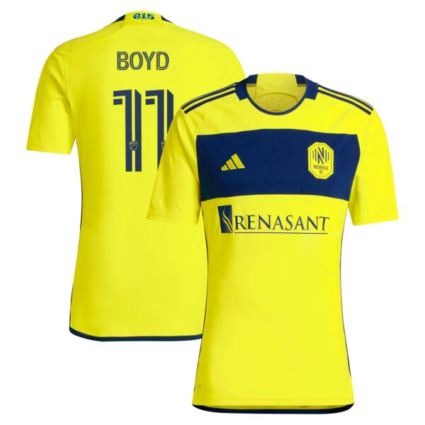 Tyler Boyd Nashville SC 2024 The 615 Kit Fan Version Player Jersey - Yellow