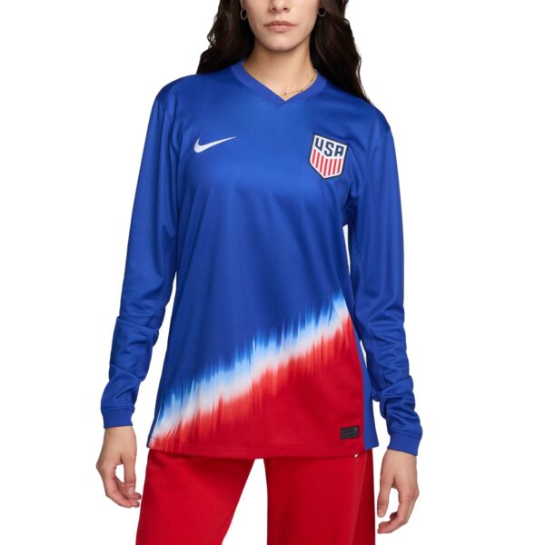 USMNT 2024 Away Fan Version Long Sleeve Jersey - Blue