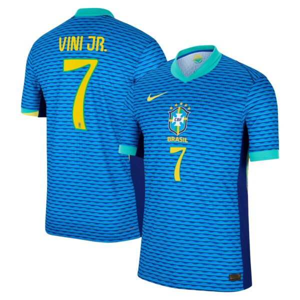 Vini Jr. Brazil National Team 2024 Away Authentic Jersey - Blue