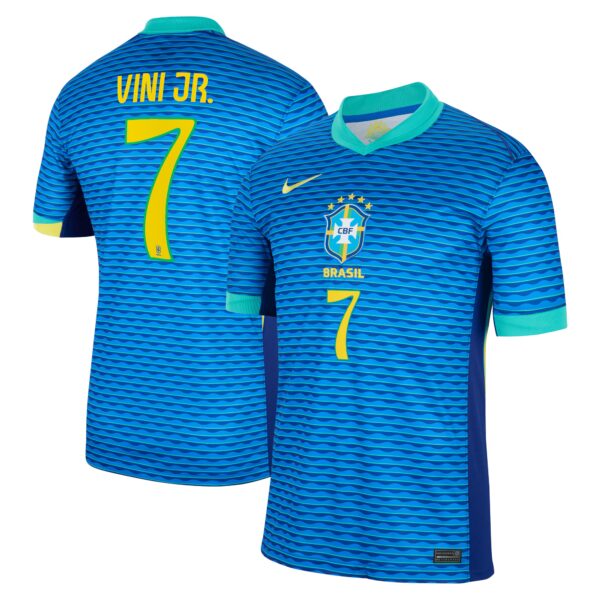 Vini Jr. Brazil National Team 2024 Away Fan Version Jersey - Blue