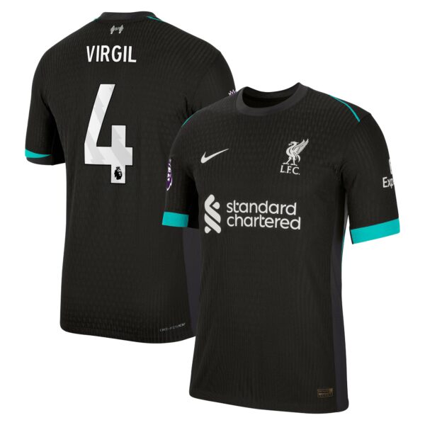 Virgil van Dijk Liverpool 2024/25 Away Authentic Jersey - Forest Green